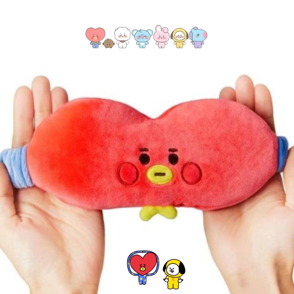 Anime Merchandise Usa - BT21 cartoon schattig pluche oogmasker Kawaii