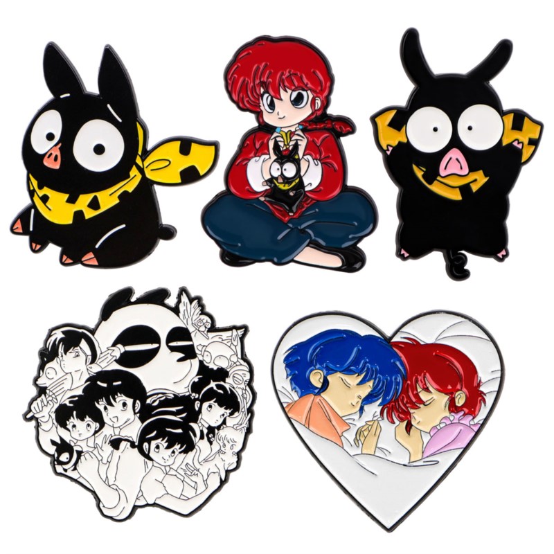 Anime Merchandise For Girls - Schattige Q-versie cartoon meisje zwart varken